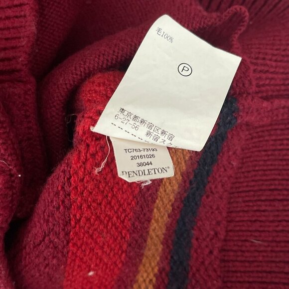 Pendleton Starburst Stripe Merino Wool Button Front Cardigan Sweater Womens S - Picture 11 of 14